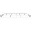Dog Kennel Black 484.4 ftÂ² Steel