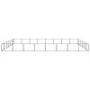 Dog Kennel Black 516.7 ftÂ² Steel