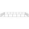 Dog Kennel Black 527.4 ftÂ² Steel