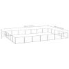 Dog Kennel Silver 376.7 ftÂ² Steel