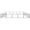 Dog Kennel Black 484.4 ftÂ² Steel