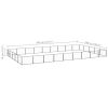Dog Kennel Black 484.4 ftÂ² Steel