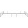 Dog Kennel Silver 269.1 ftÂ² Steel