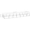 Dog Kennel Silver 150.7 ftÂ² Steel