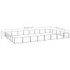 Dog Kennel Black 430.6 ftÂ² Steel